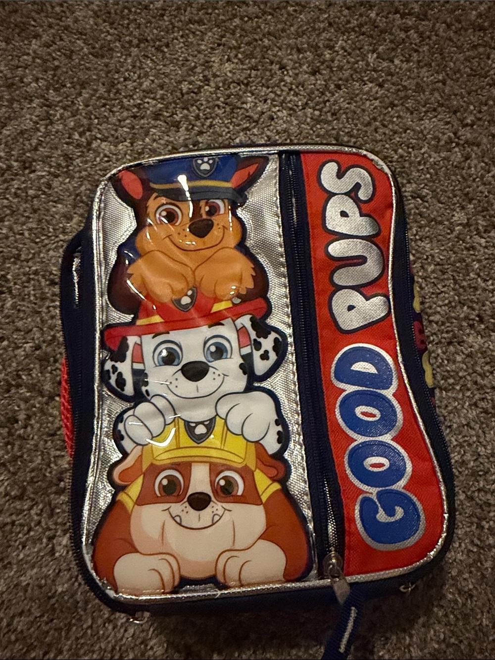 Paw Patrol Lunch Bag - Blue, Red, Silver